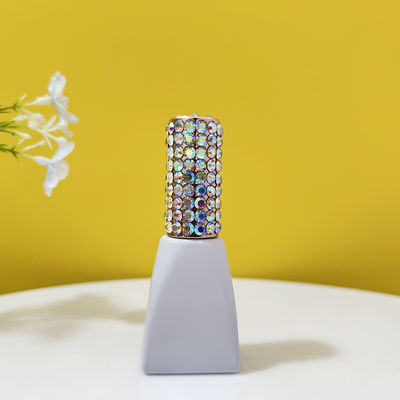 Empty 12ml 15ml Glass Nail Polish Bottle Black White Pink Blue Color