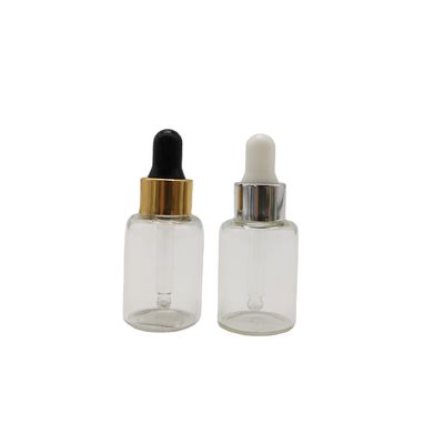 1ml 2ml 3ml Cam Losyon Şişeleri Silindir Cam Serum Damlalıklı Şişe