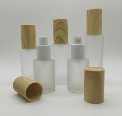 Doldurulabilir Cilt Bakımı 30ml Havasız Pompa Şişe Buzlu Fondöten Cam Şişe